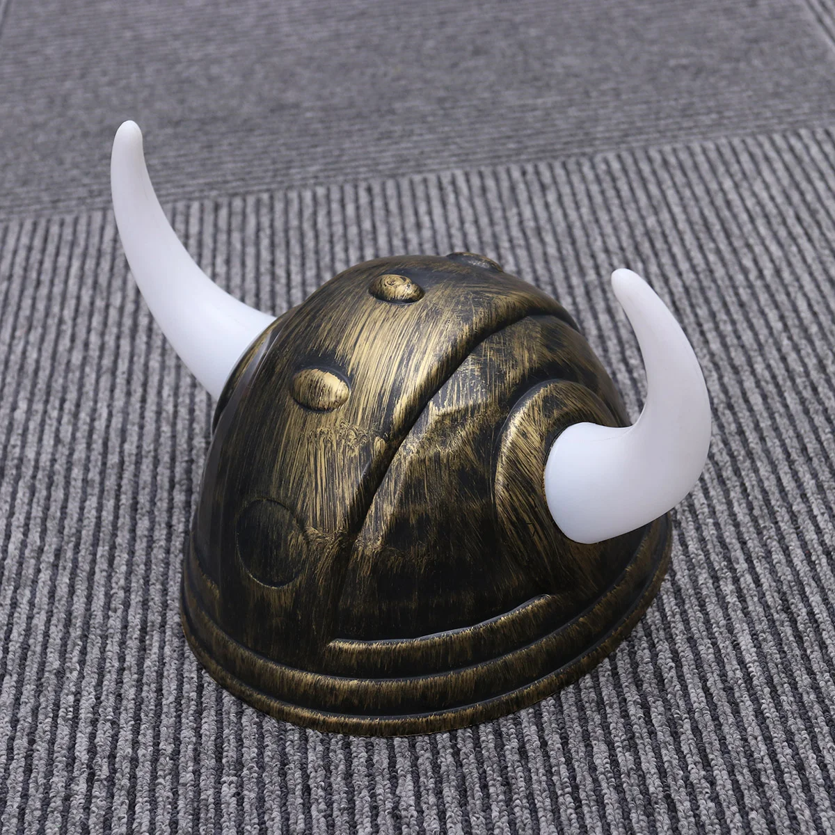 

Buffalo Ox Horns Hat Viking Hat Halloween Decoration Props Party Accessory Kids Toys Plaything for Cosplay Costume Party (Golden