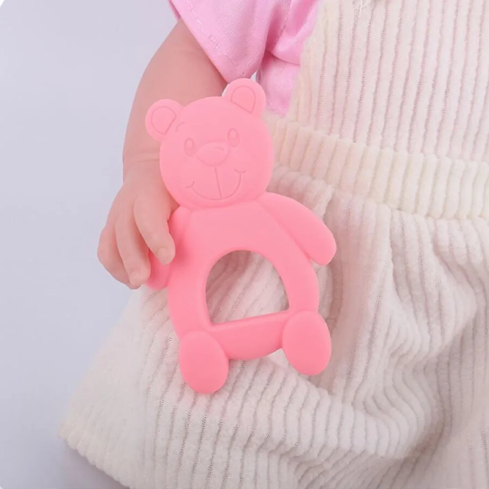 New Cartoon Animal Bear Teething Sticks Photography Accessories Baby Creative Toys Baby Bites Silicone Teething Sticks Mother &