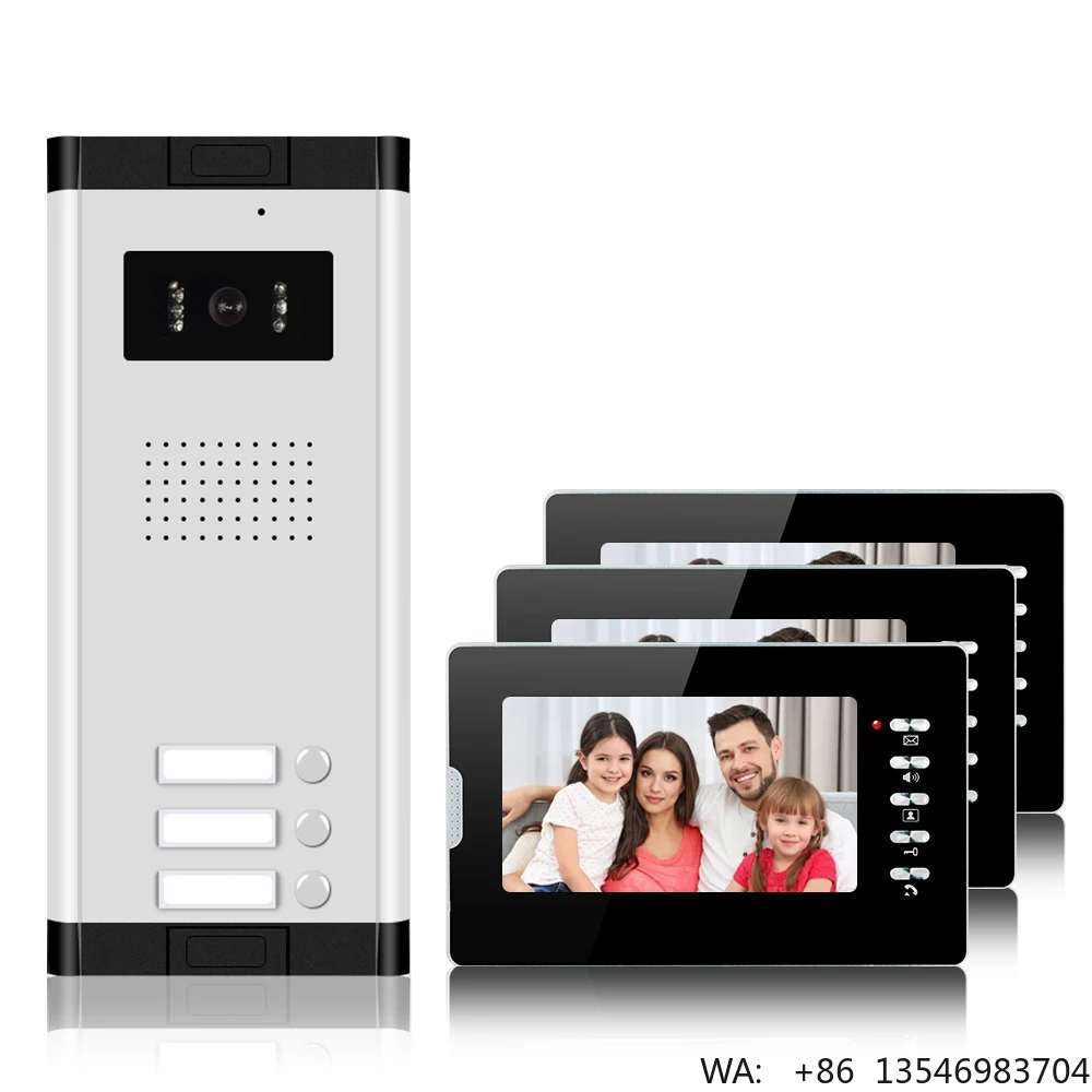 ABE Multi-apartment Access Control Intercom System Visual Doorbell Supports Tuya APP Video Phone Visual Door Phone
