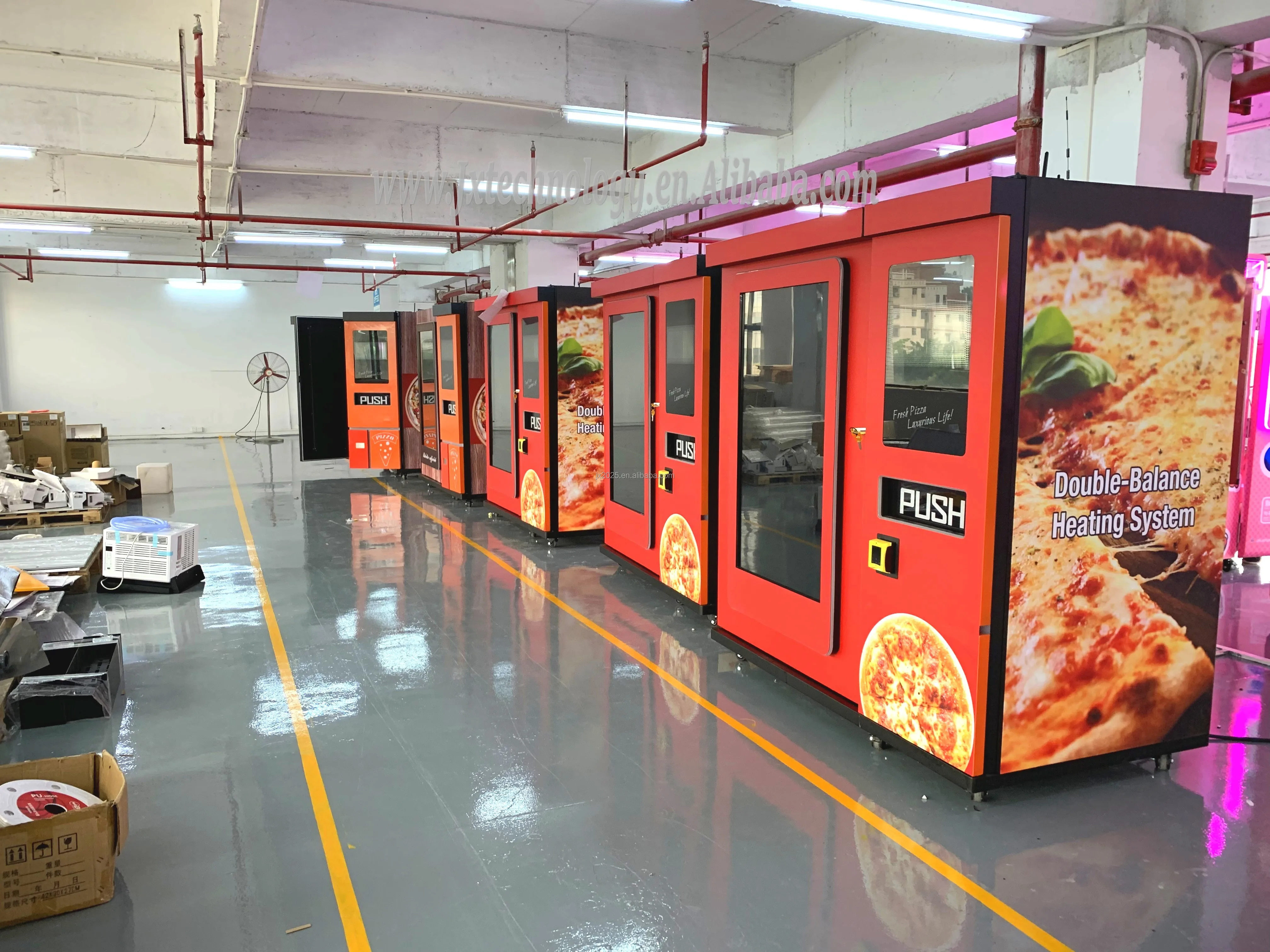 Fully Automatic Pizza Vending Machine for Sale, Robotic Smart Technology with Oven and Dough Preparation, Fresh Hot Food