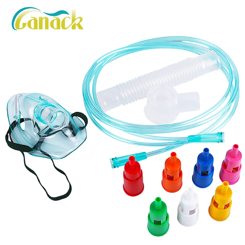 Canack Venturi Mask With Six Diluters For Adult Children High Quality Disposable Adjustable Oxygen Venturi Mask