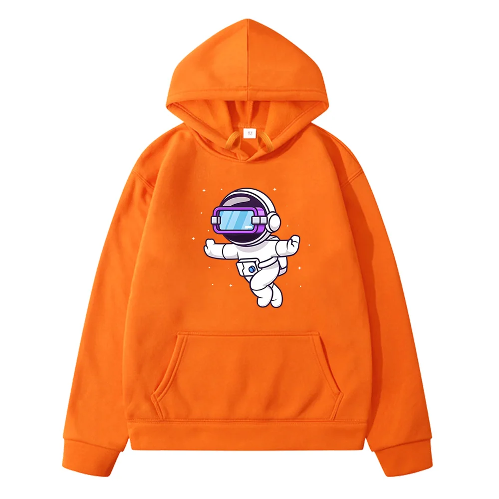 2023 Kids Astronaut Cartoon Clothes Baby Boys Cartoon Long Sleeve Fashion Hoodies Children Spaceman Sweatshirts Stick Figures