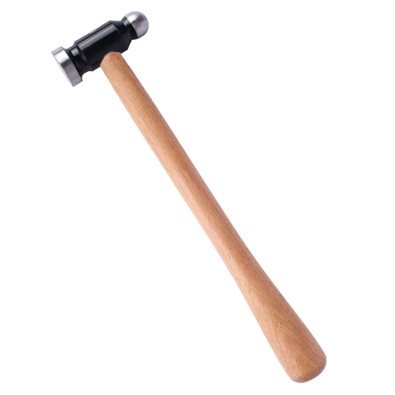 Jewelry Making Chasing Hammer Small DIY Craft Hammer with Wood Handle for Metal Forming Jewelry Repair