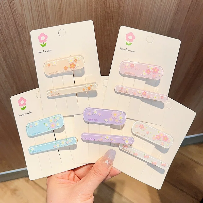 2 pieces/card 2022 summer new  fruit small fresh water drop duckbill clip broken hair clip bangs side clip