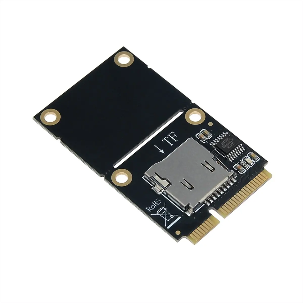 Welcome Deal~Mini PCIE to TF Memory Card Adapter Notebook TF Card Reader for Linux Window OS NAS Routers Support Full-Height