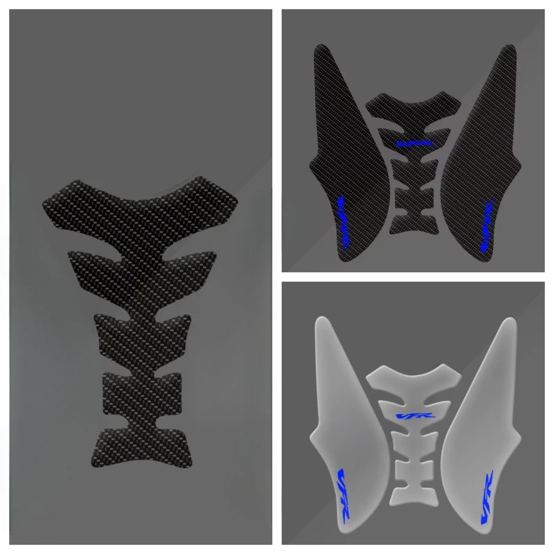 For VFR 800 F VFR800 2014-2021, Motorcycle Tank Pad Protector Transparent 3D Epoxy Resin Fishbone Sticker