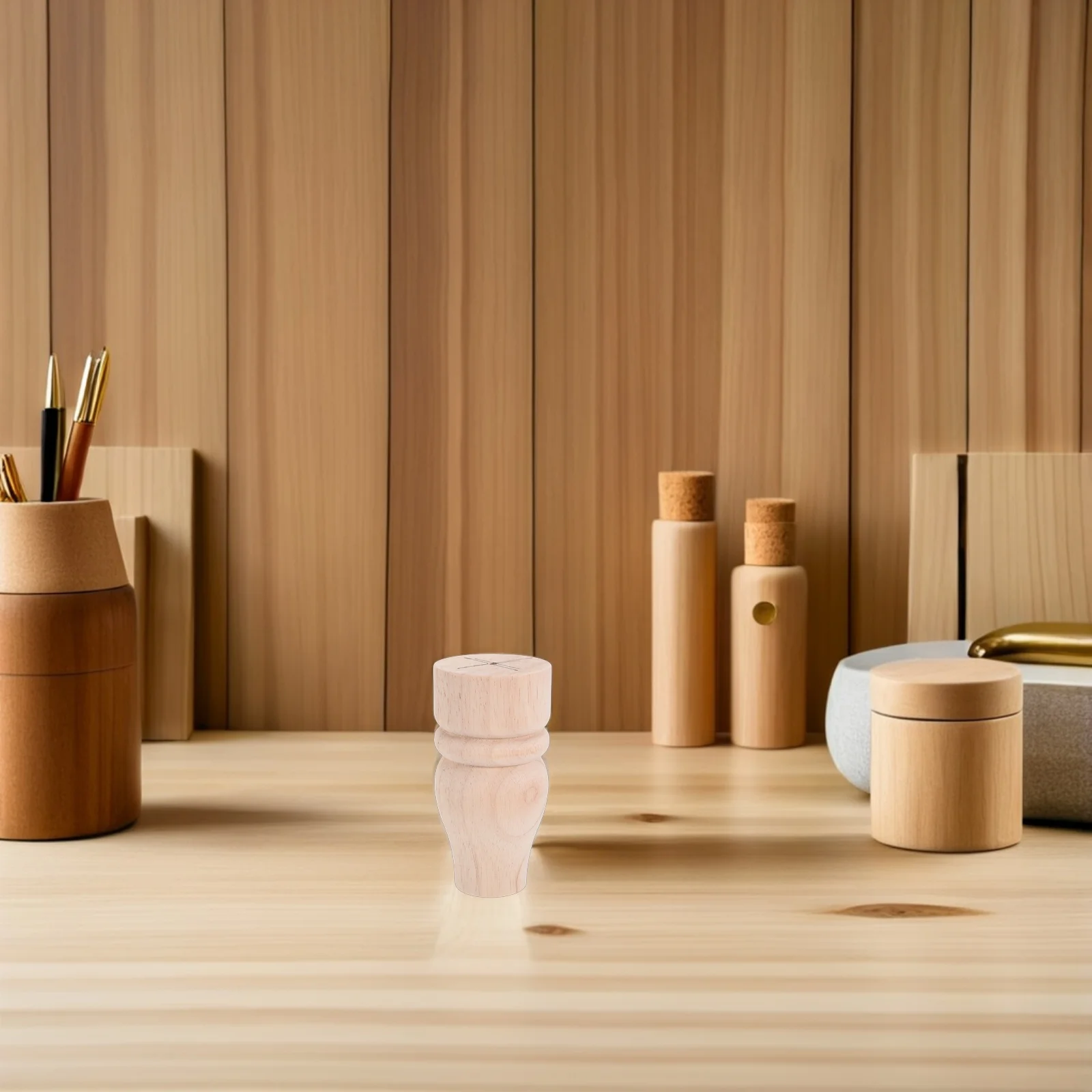 أرجل أثاث مستديرة غير مطلية من الخشب على الطراز الفرنسي خزانة أريكة طاولة كعكة قدم أرجل خشبية قوية لسرير أريكة مضمد