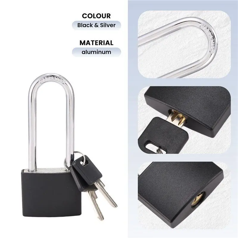 AB42-Locker Set Key Padlock، تكبل خدمة قفل مقاوم للماء في الهواء الطلق مع مفتاح للحظائر والبوابات والأسوار وتخزين بمشبك، 4 قطع