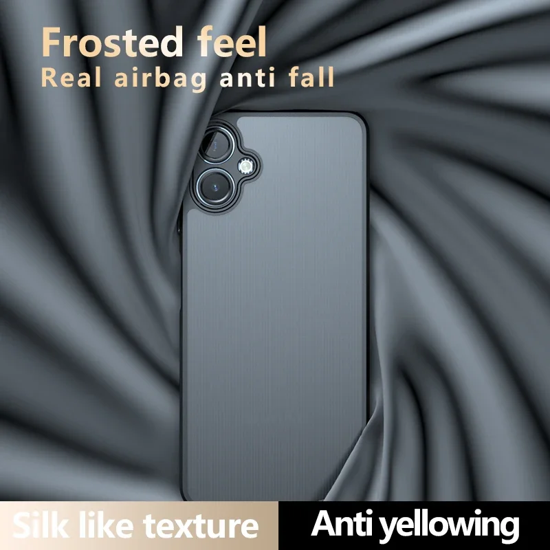 For Samsung Galaxy A06 Airbag Super Protection Soft TPU+PC Clear Matte Back Cover For Samsung Galaxy A06 Phone Case
