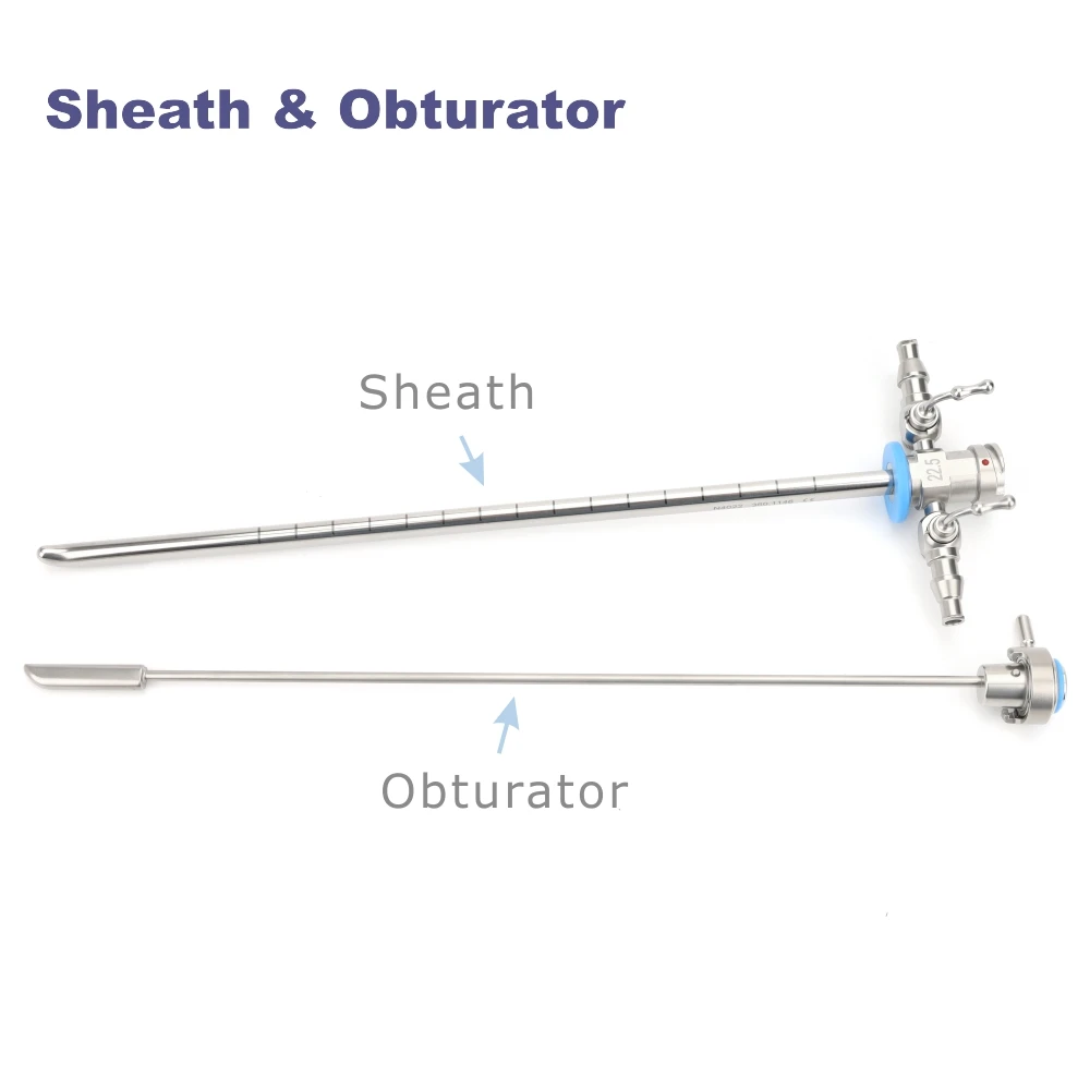 Urology Cystoscopy Sheath and Obturator, Cystoscope Outer Sheath & Obturator for 4mmx402mm Cystoscope