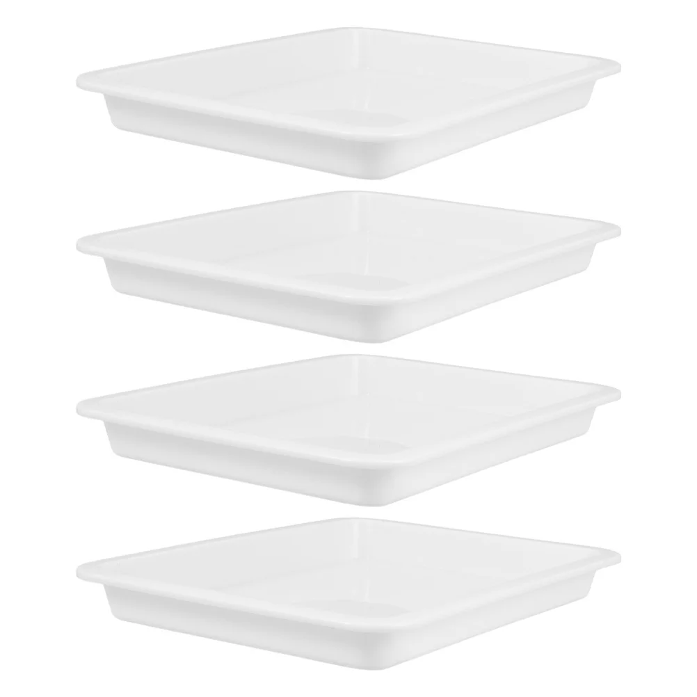 

4 Pcs Experimental Consumables Laboratory Reagent Tray Pp Dentist Tools Organizer