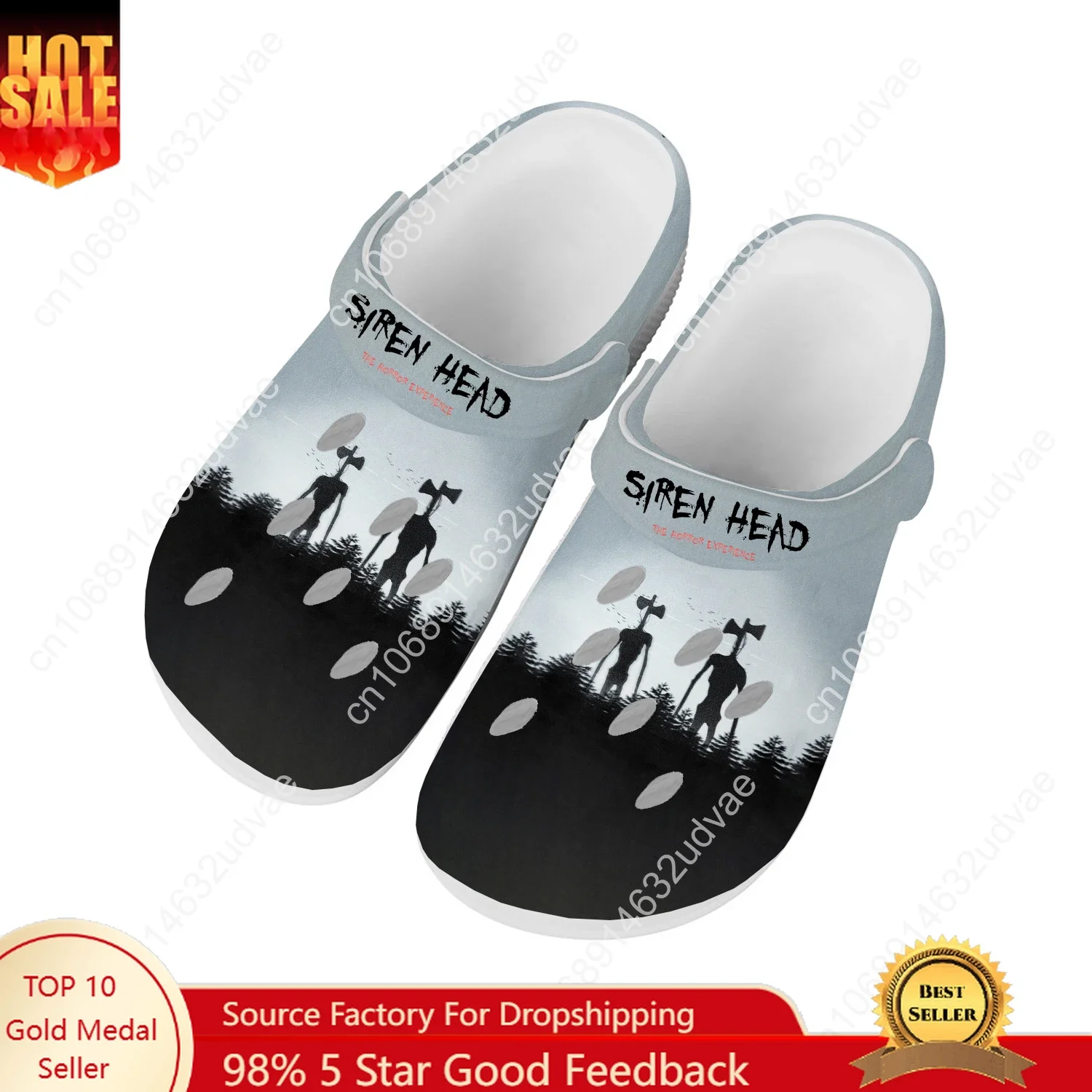 

Siren Head Water Shoes Mens Womens High Quality Fashion Home Garden Clogs Customizd Sandals Beach Breathable Hole Slippers