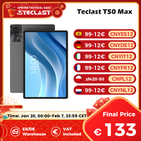 Teclast T50Max Android 14 Tablet 11 90Hz Refresh Rate Max 20GB RAM 256GB ROM Helio G99 CPU 8000mAh 18W Fast Charging 4G LTE GPS