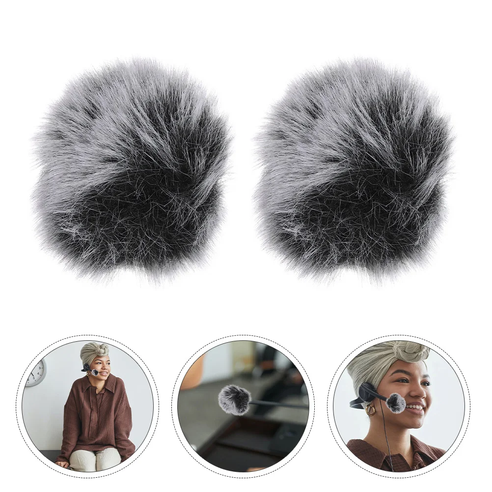 

Microphone Noise Shield Sleeve Cover Wind Covers Microphones Protection Lavalier Windscreen Clip Clips