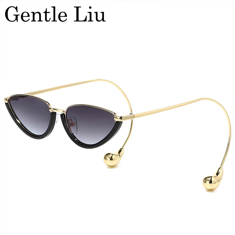 

Sexy Small Y2K Punk Cat Eye Sunglasses Women 2026 Luxury Design Steampunk Trendy Sun Glasses Unique Drop Pendant Eyewear Shades