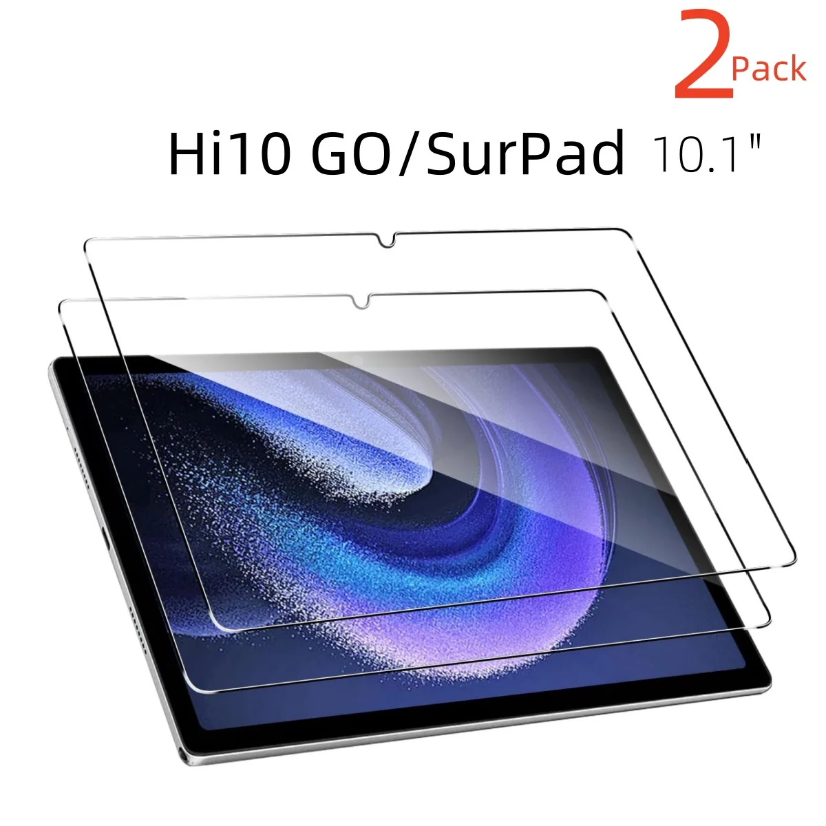 

2Pc Tempered Glass Protectors for Chuwi SurPad Tablet Screen Protector Scratch Resistant HD Clear for Chuwi Hi10 Go 10.1" Flims