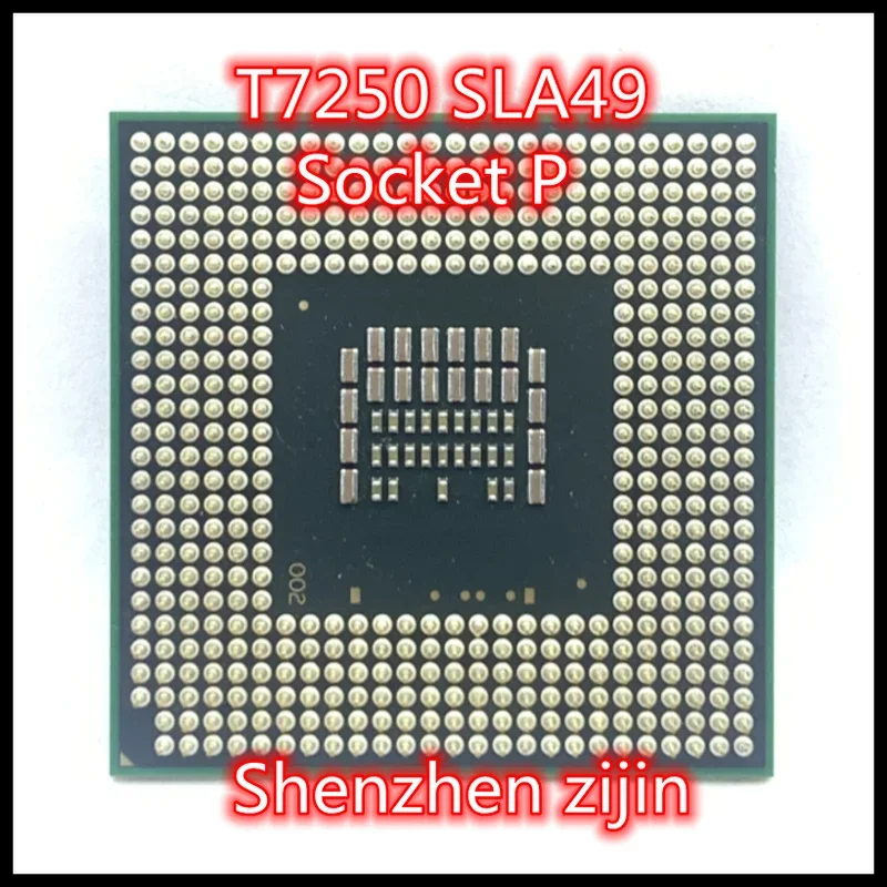 Procesador de CPU de doble núcleo, dispositivo de doble rosca, 2M, 35W, enchufe P, T7250, SLA49, SLAXH, 2,0 GHz