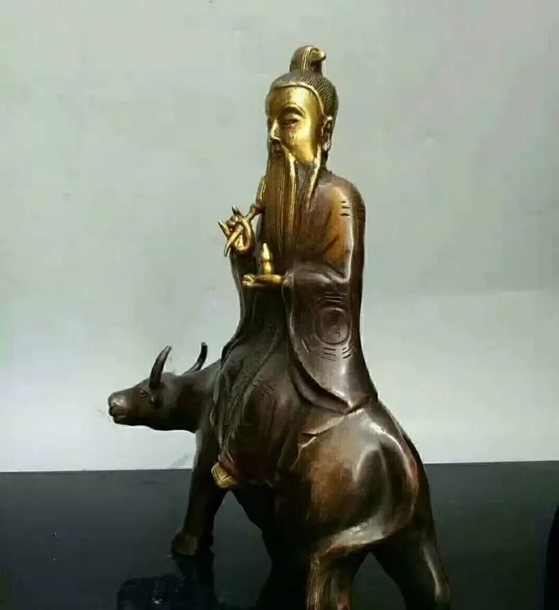 Bronze ware: Laojun's ox riding ornament