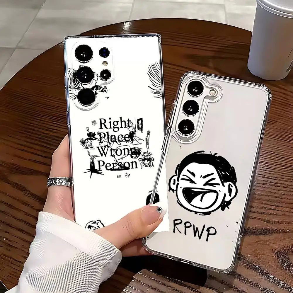 

R-RM R-RPWP Phone Case Silicone For Samsung S30,23,21,22,20 FE lite,S10,9,PIus Note20ultra Soft Transparent