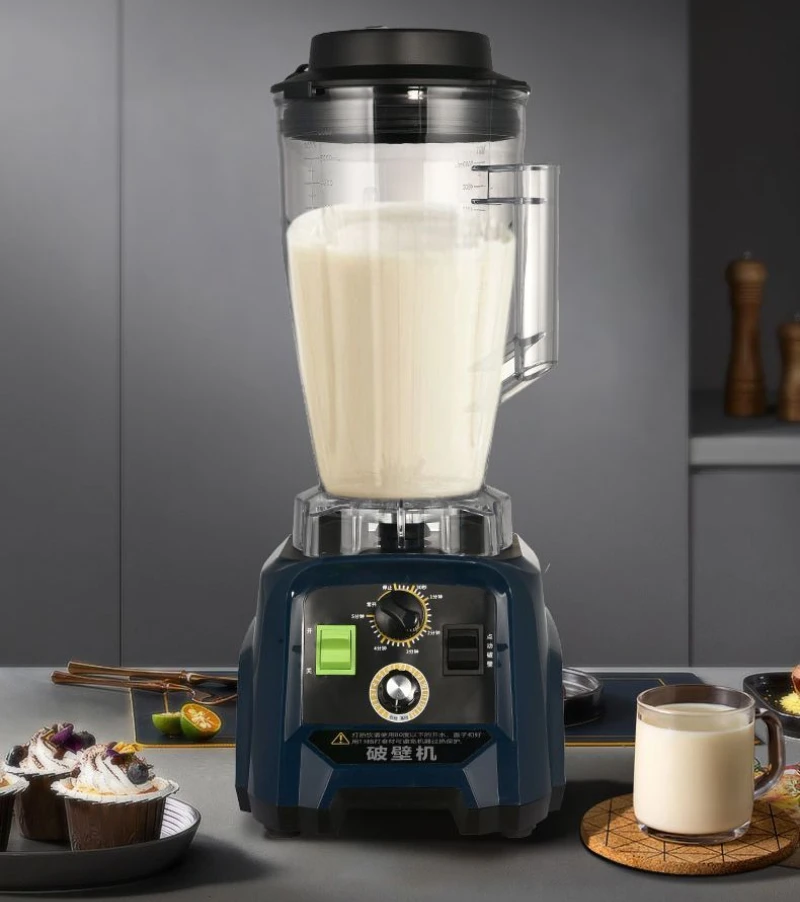 Máquina de leche de soja rompe paredes con reducción de ruido, alta potencia, tienda de té con leche para desayuno, sin residuos, sin filtro, alimentos líquidos