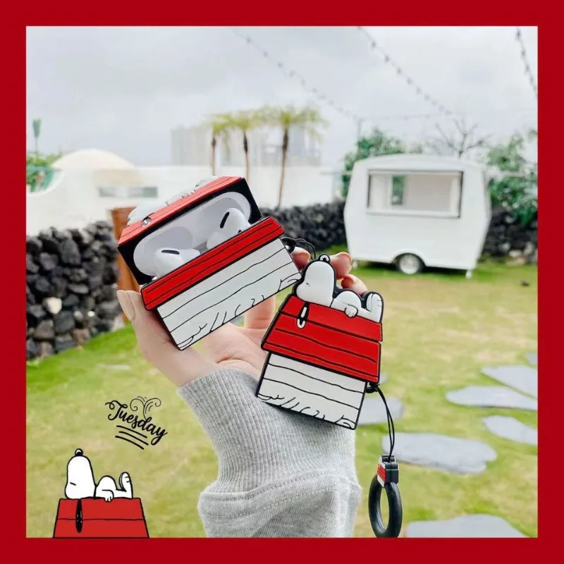 Popular Roof Snoopys  AirPods Pro Silicone Case Anti-drop and Soft Suitable for 2nd/3rd Generation Bluetooth Wireless Earphones view 6