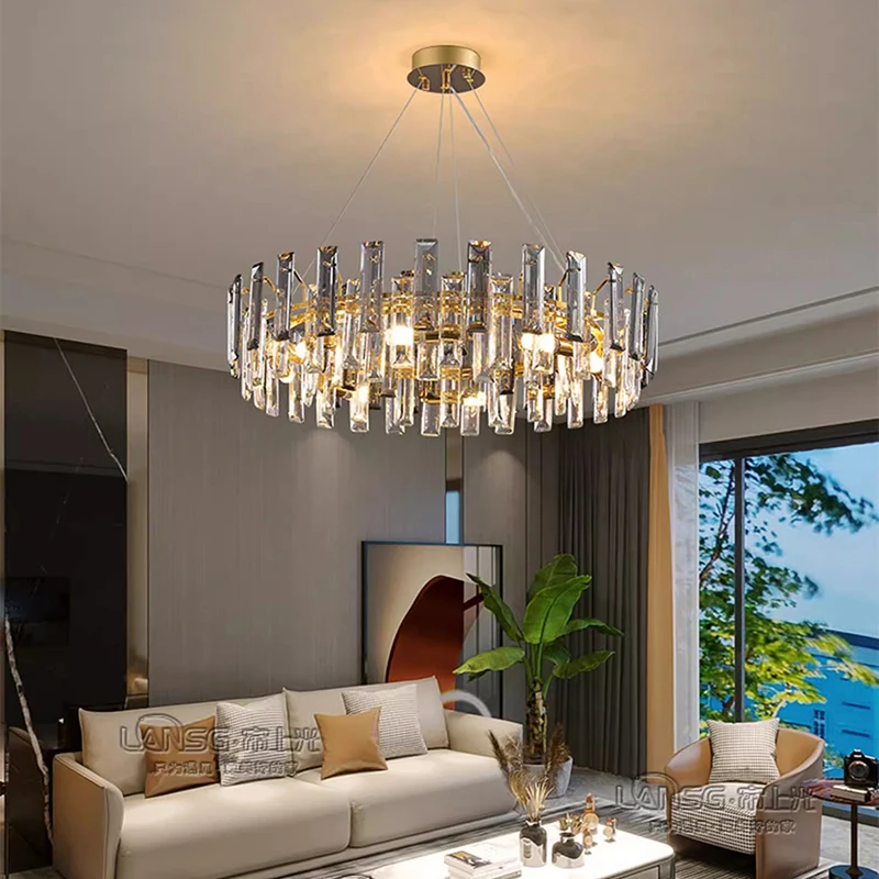 

home decorationPendant lights, luxury crystal living room chandelier, bedroom Pendant lamp, ceiling light, indoor lighting