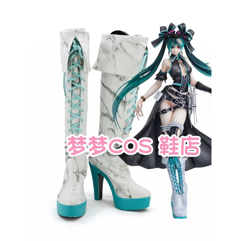

Miku Karune SHI-E Ca Prisoner, обувь для косплея в стиле аниме, Calcium Shiie, ботинки для косплея, сапоги на высоком каблуке для Хэллоуина
