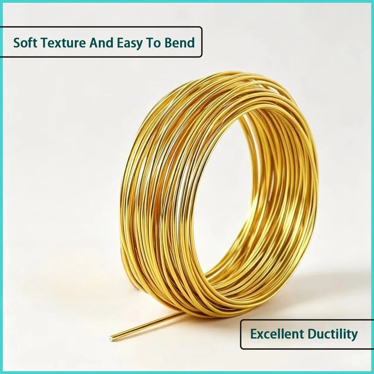 Soft brass wire with a diameter of 0.1-2.8mm is used for electrical conductivity, craft weaving, mechanical binding, etc