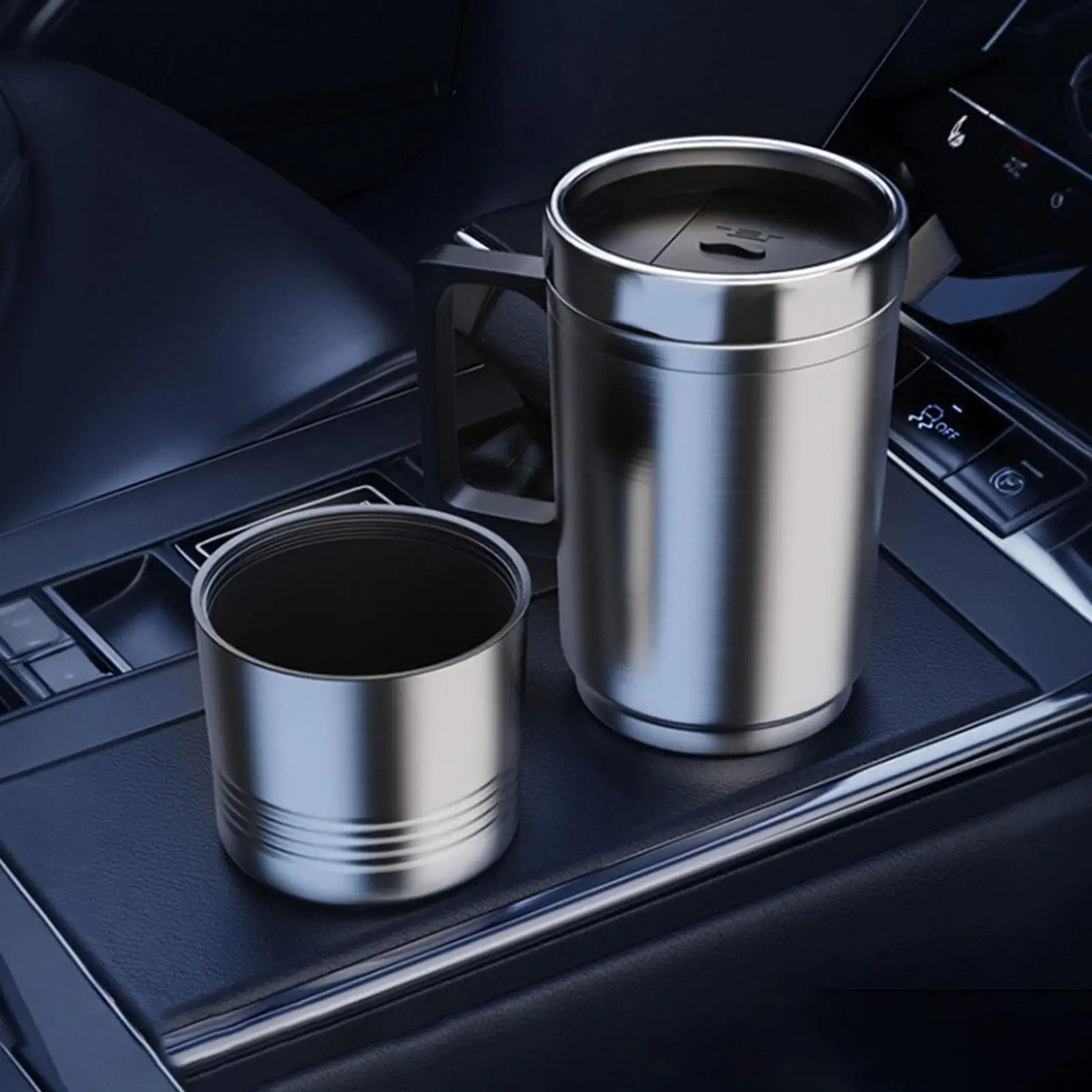 Car Heating Cup Durability Electric Heat Water Cup 300ml Travel