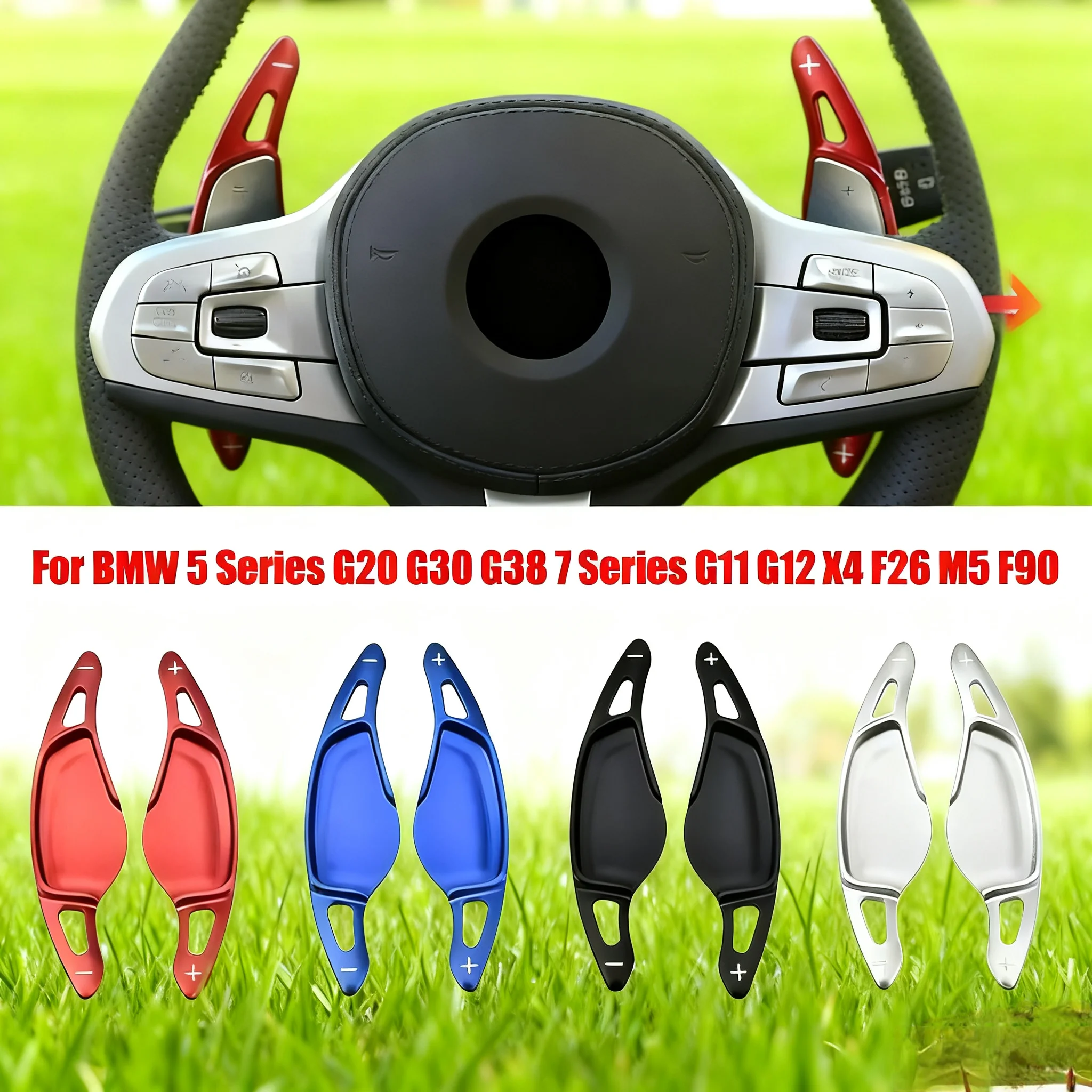 

2 шт. автомобильный рычаг переключения передач, алюминиевый удлинитель для BMW 5 серии G20 G30 G38 7 серии G11 G12 X4 F26 M5 F90