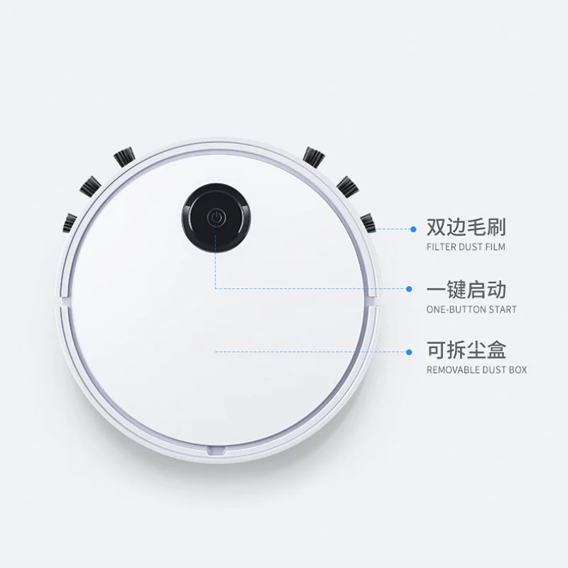 Electric Sweeper Small Vacuum Cleaner Household Lazy Cleaner Whole House Cleaning Robot 3000mAh Lithium Battery USB Charging