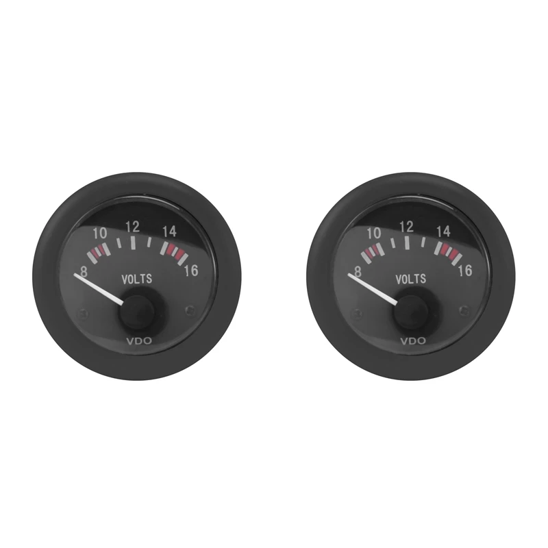 

2X VDO Voltage Gauge 12V VDO Battery Voltmeter Unit Voltmeter Instrument Accessories