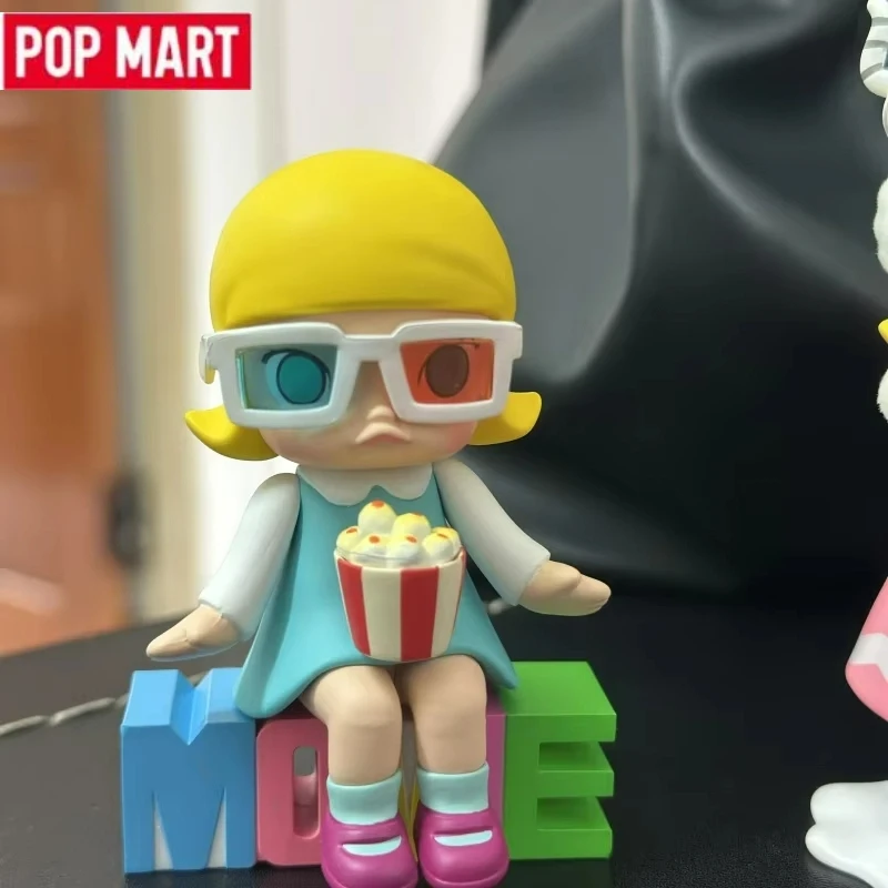 صندوق أعمى أصلي من POPMART MOLLY's One Day Jasmine حمام فقاعي مخفي لهدايا أعياد ميلاد الفتيات وعيد الميلاد