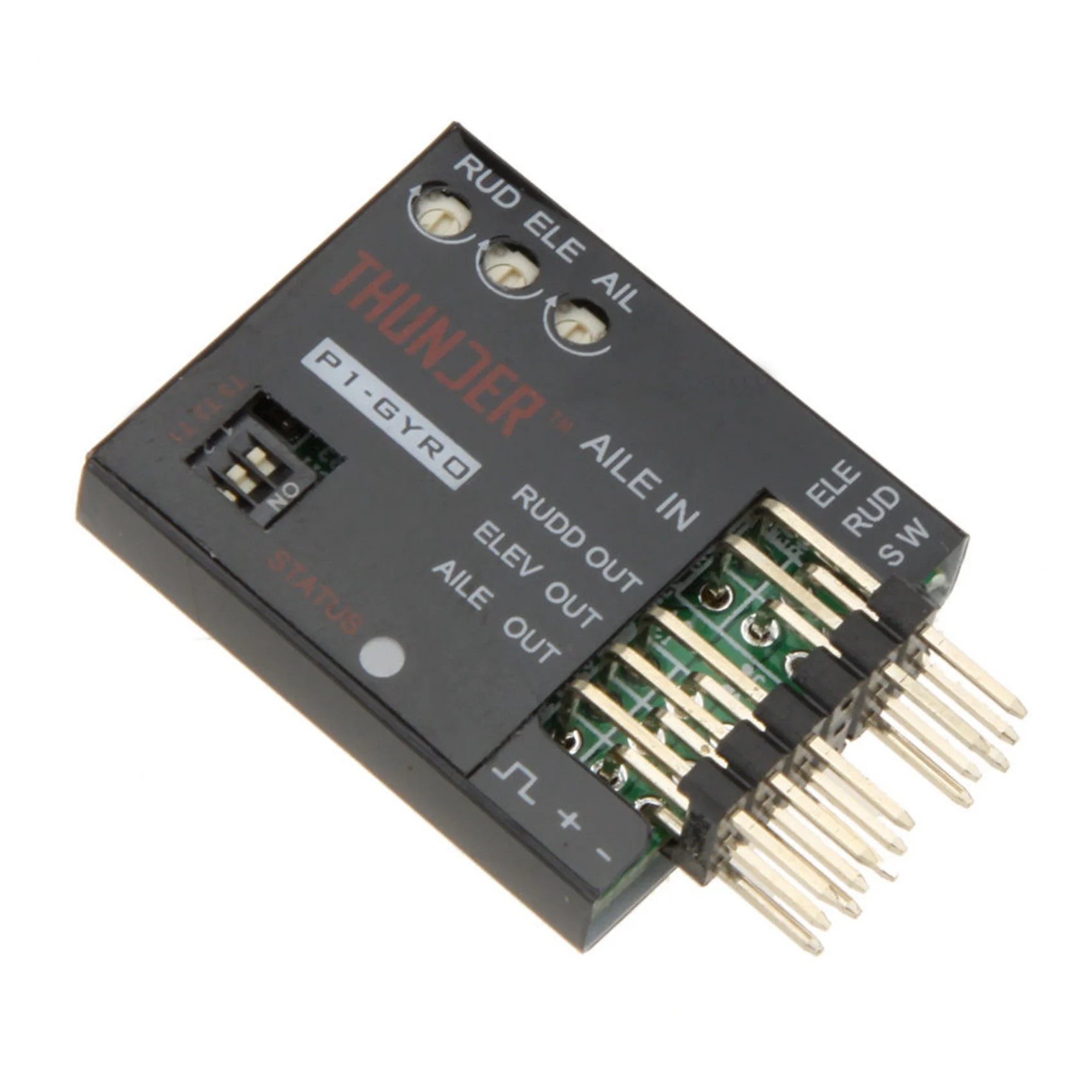 3X P1-GYRO 3-Axis Flight Controller Stabilizer System Gyro For Fixed Flying Wing Black