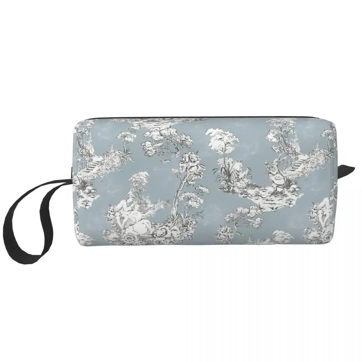 Scenery Chinoiserie Blue White Cosmetic Bag Women Makeup Bags Toile De Jouy Travel Daily Toiletry Bag Organizer Storage Bag