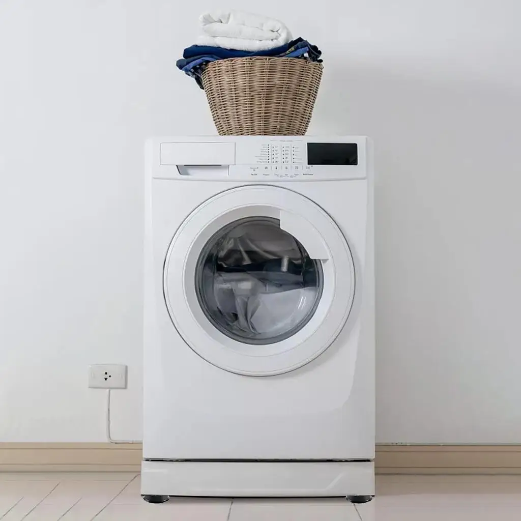 4 Vibration Pads Shaking Mat Feet Pedestals to Stop Shaking Protects Laundry Room Floor