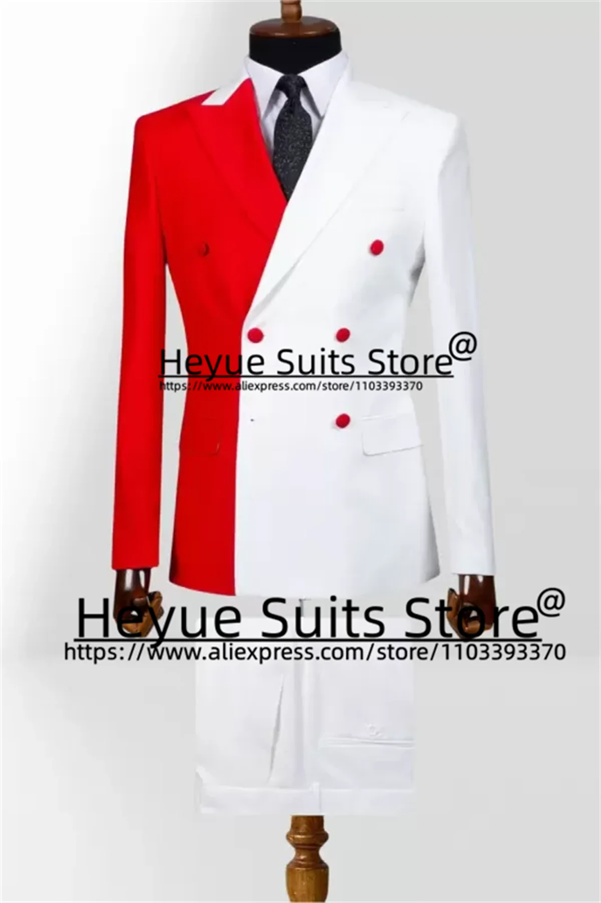 Costumes de Rhà double boutonnage pour hommes, coupe couvertes, revers Patricia, smokings de fête du marié, blazers masculins décontractés, ensembles de 2 pièces, mode