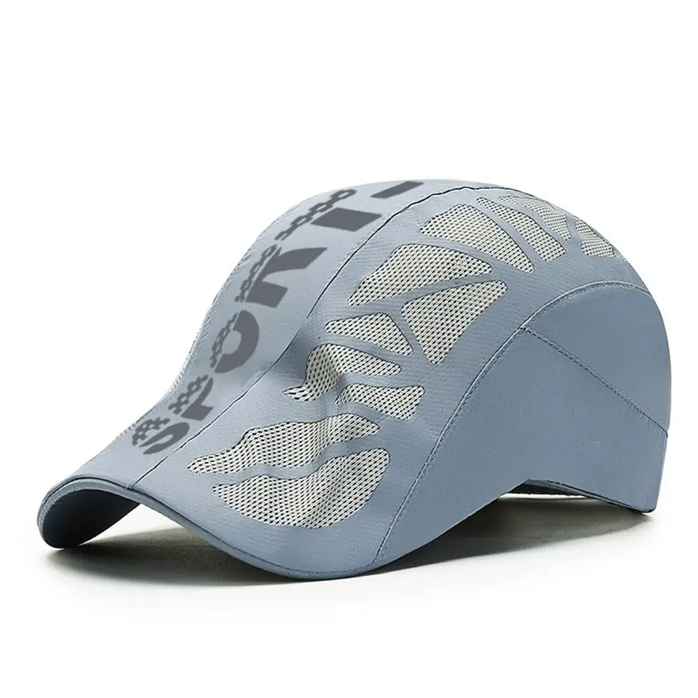 

Men Forward Hat Letter Printed Baseball Cap Sport Casquette Breathable Mesh Quick Dry Hats Outdoor Shade Sunhat Golf Driving Cap