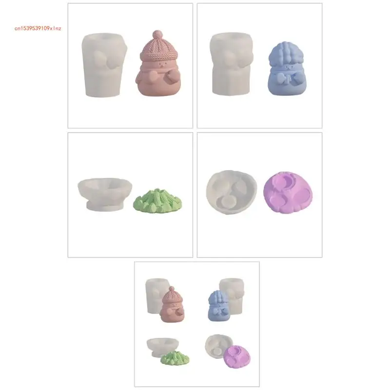 Reusable Mould Figurine Molds Silicone Ornaments Moulds for Various Occasions