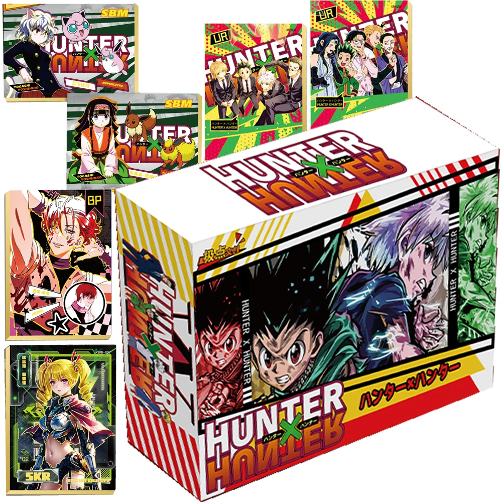 HUNTERxHUNTER Collection Card For Child GON·FREECSS Leorio PaladiKnight Japanese Classic Anime Rare Limited Game Card Kids Toys