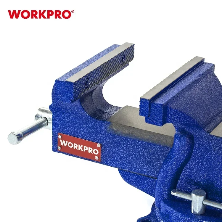 WORKPRO Tornillo de banco de alta resistencia, tornillo de banco giratorio doble de 8 pulgadas, herramienta de tornillo de banco y tubo combinado con Base giratoria de 360 grados