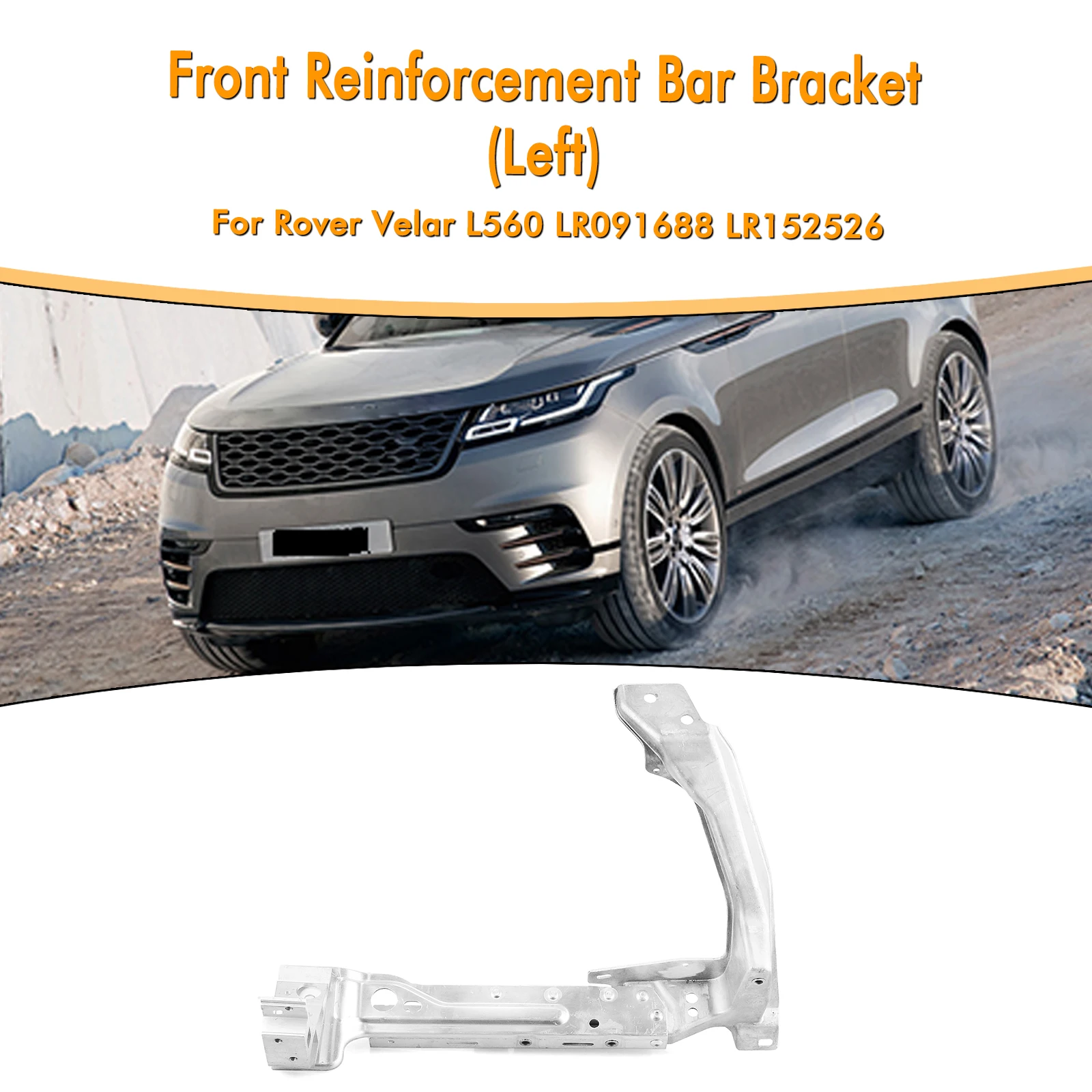 

For Land Rover Range Rover Velar L560 2017-2024 LR091688 LR091687 Front Headlamp Headlight Reinforcement Reinforce Bar Bracket