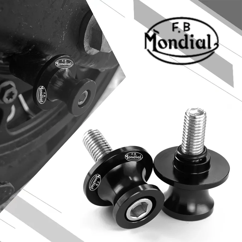 For FB Mondial Flat Track HPS 125 300 Hipster Imola SMT SMX 125 Enduro Motard Motorcycle Swingarm Spools Sliders Stand Screws