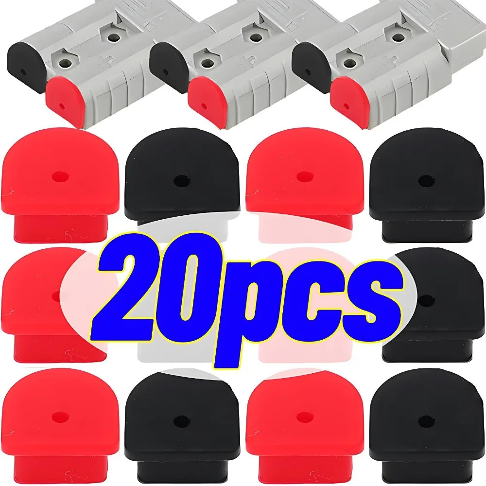 50A Power Connector Dust Cover Silicone Waterproof Cap Boot Weather Resistant Cable Seal for Auto RV Caravan Solar Battery Plug