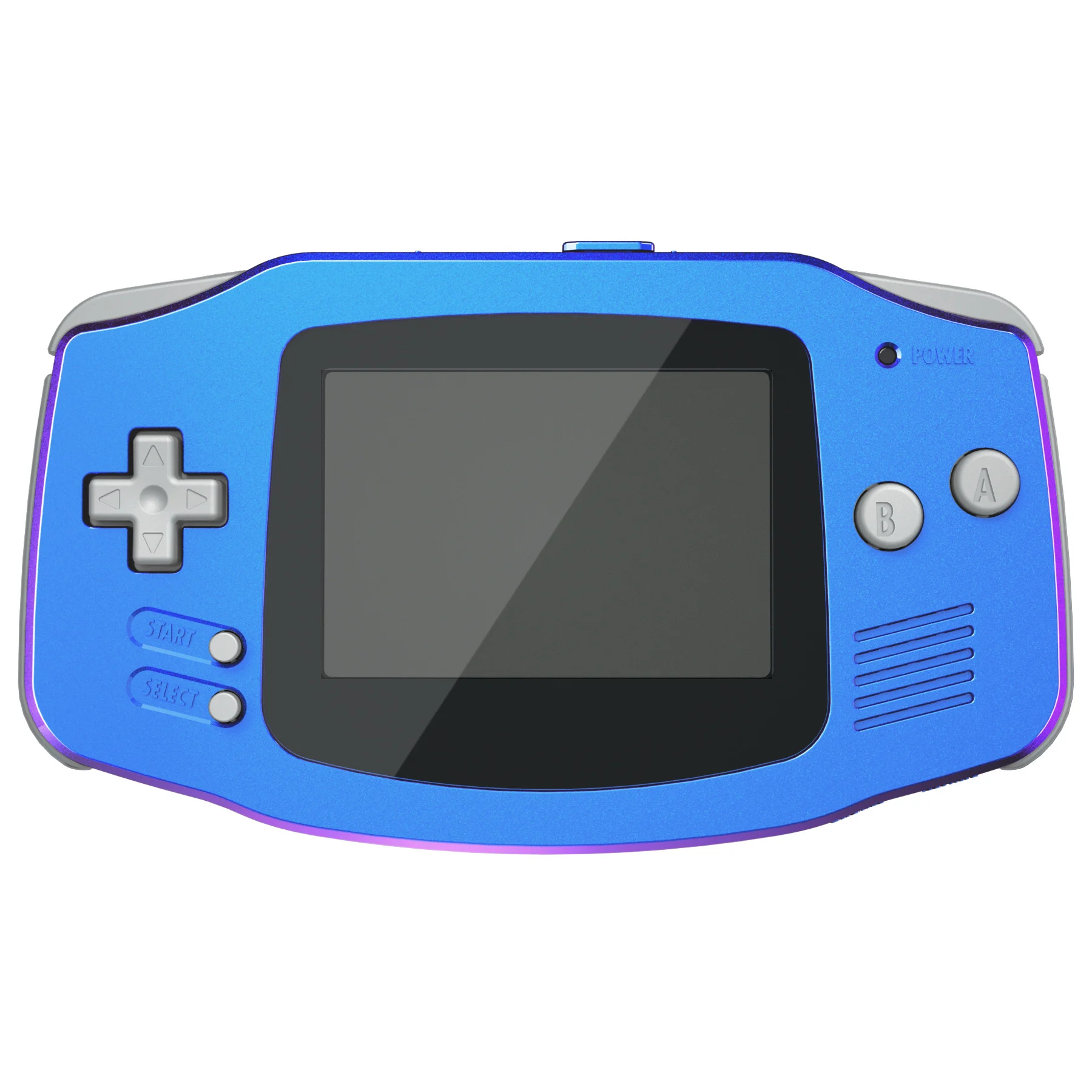 eXtremeRate IPS Ready Upgraded Replacement Shell Full Housing Cover Buttons for Gameboy Advance - Chameleon Purple Blue