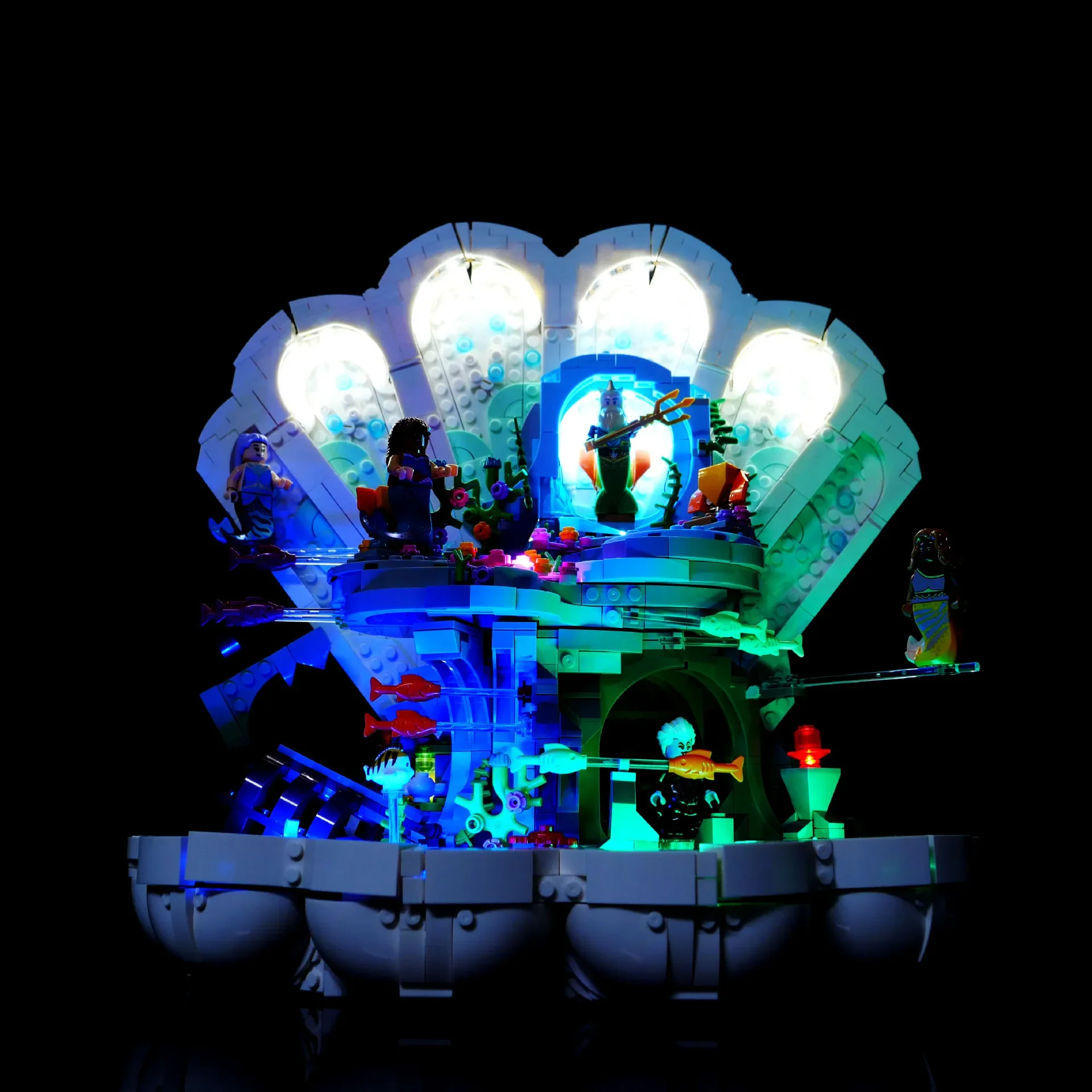 DIY RC LED Light Kit For LEGO 43225 The Little Mermaid Royal Clamshell   (Only LED Light,Without Blocks Model)