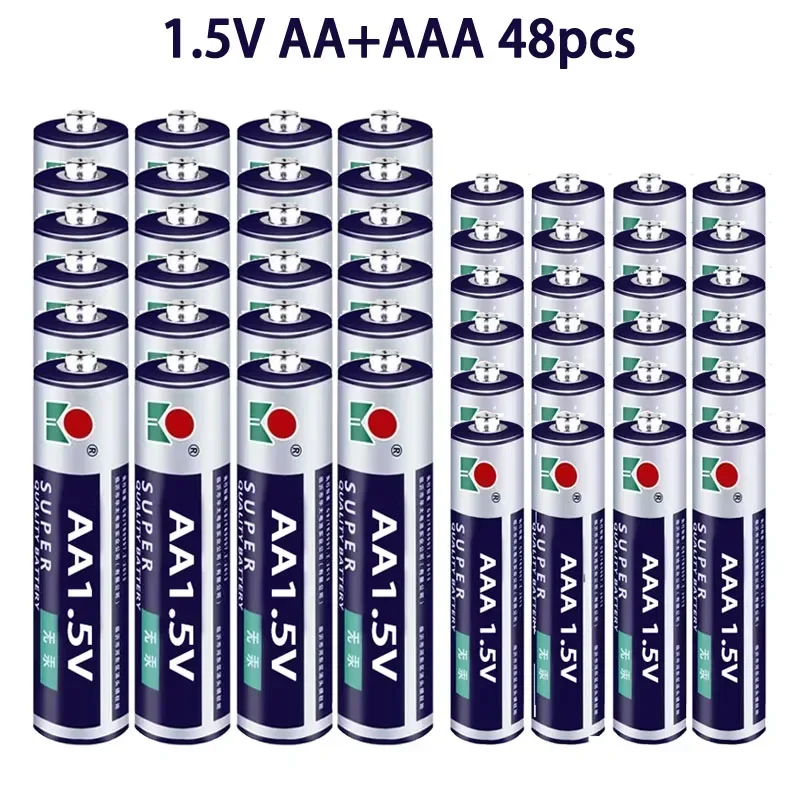 AA + AAA ชาร์จไฟได้ AA 1.5V 9800mAh/1.5V AAA 8800MAH ไฟฉายแบตเตอรี่อัลคาไลน์ของเล่นนาฬิกาของเล่นเปลี่ยนผู้เล่น MP3แบตเตอรี่ NI-MH