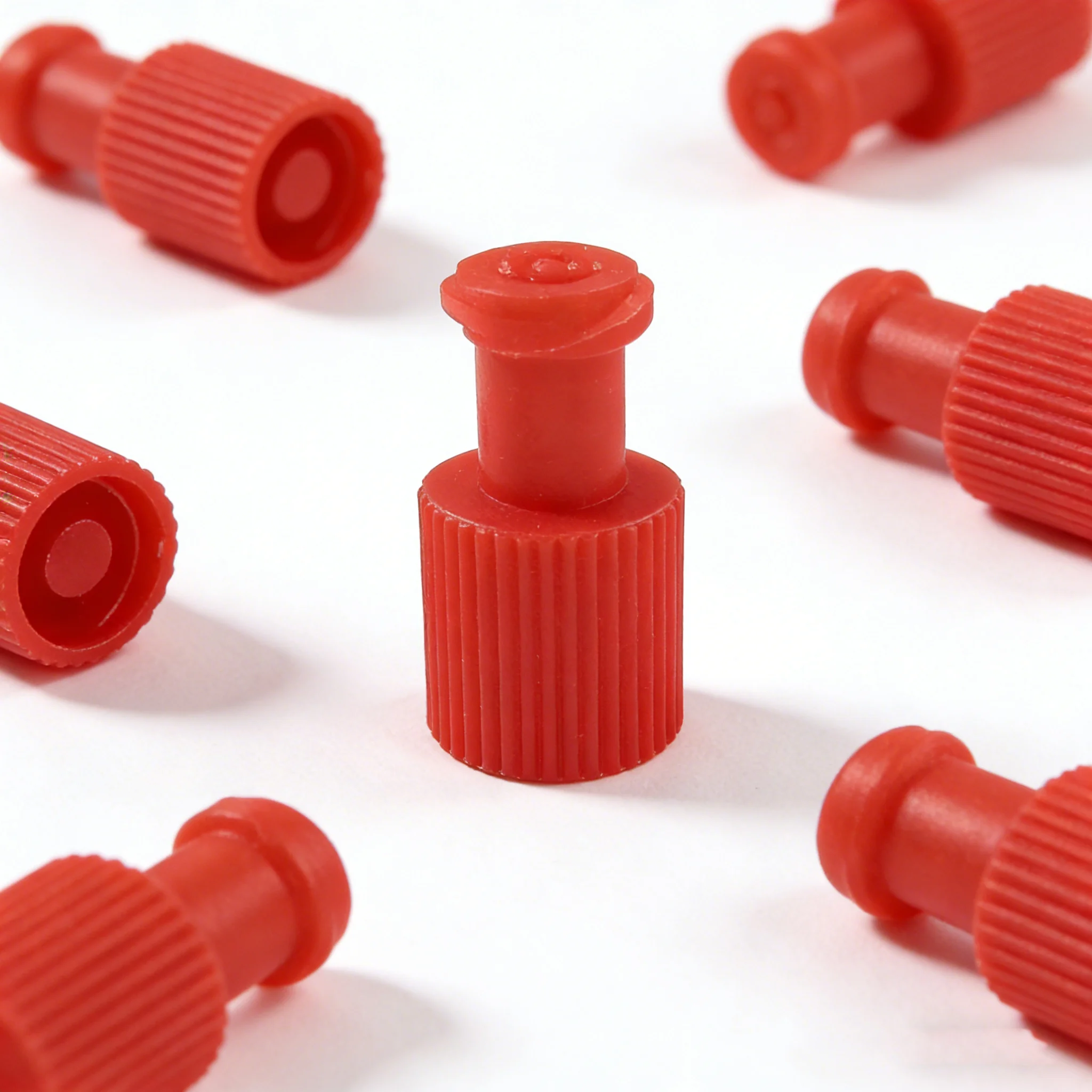 

Medical Red Combi Stopper 100PCS/BOX Male Female Disposable Individual Package