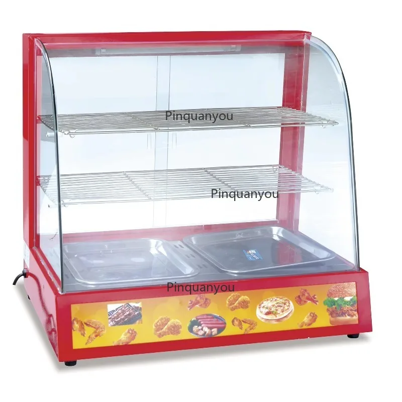 Commercial Kitchen Steamed Buns Cabinet Stainless Steel Heated Case for Hotels Restaurants Easy Cleaning