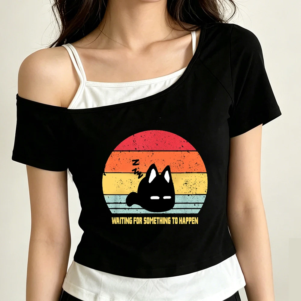 Omori crop top women dollette baddie funny cute harajuku shirt emo korean fashion goth clearance sales scene